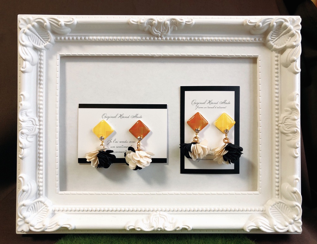 【ピアス】セロ上イメージアクセサリー(フラワータッセル)