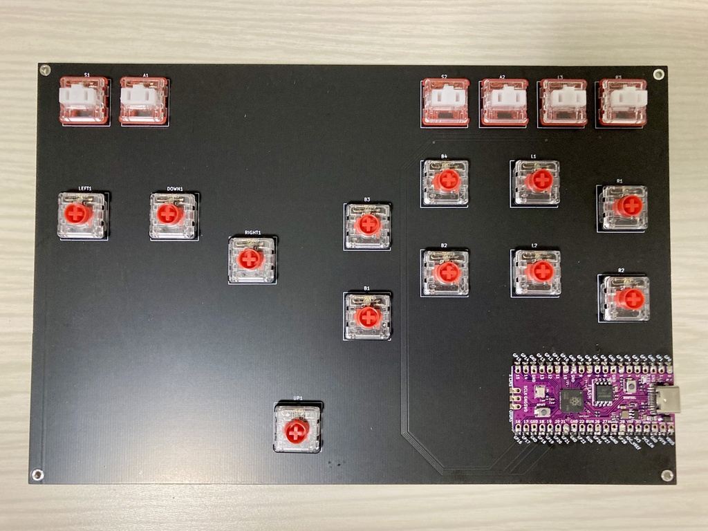 【A5サイズ】薄型レバーレスコントローラー(GP2040-CE)