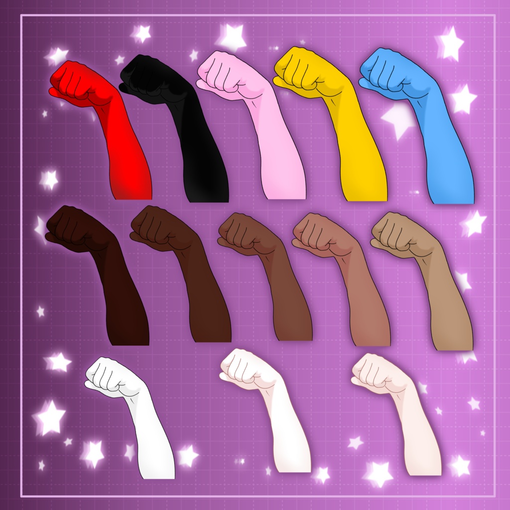 Vtuber Hands Asset | Vtube Studio | PNG Tuber | Live2D Models | Free To Use | Twitch, Youtube Etc