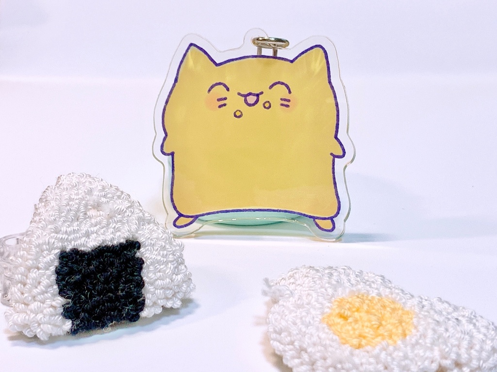 食いしん坊にゃんぷっぷーアクキー