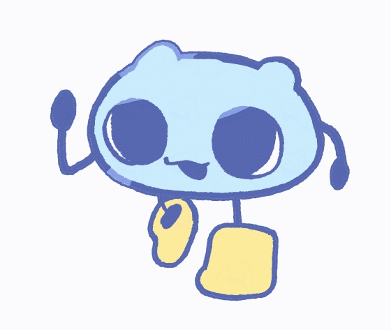 走る!みずもち ダイカットクッション(中)