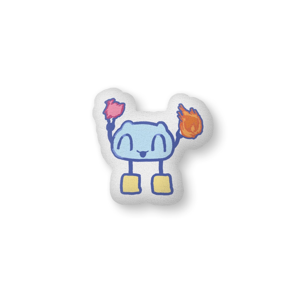 リンリンみずもち ダイカットクッション(中)