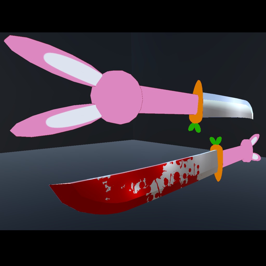 【MA対応】「うさぎナイフ_v2」パーティクル付き