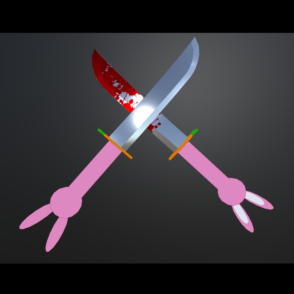 【MA対応】「うさぎナイフ_v2」パーティクル付き