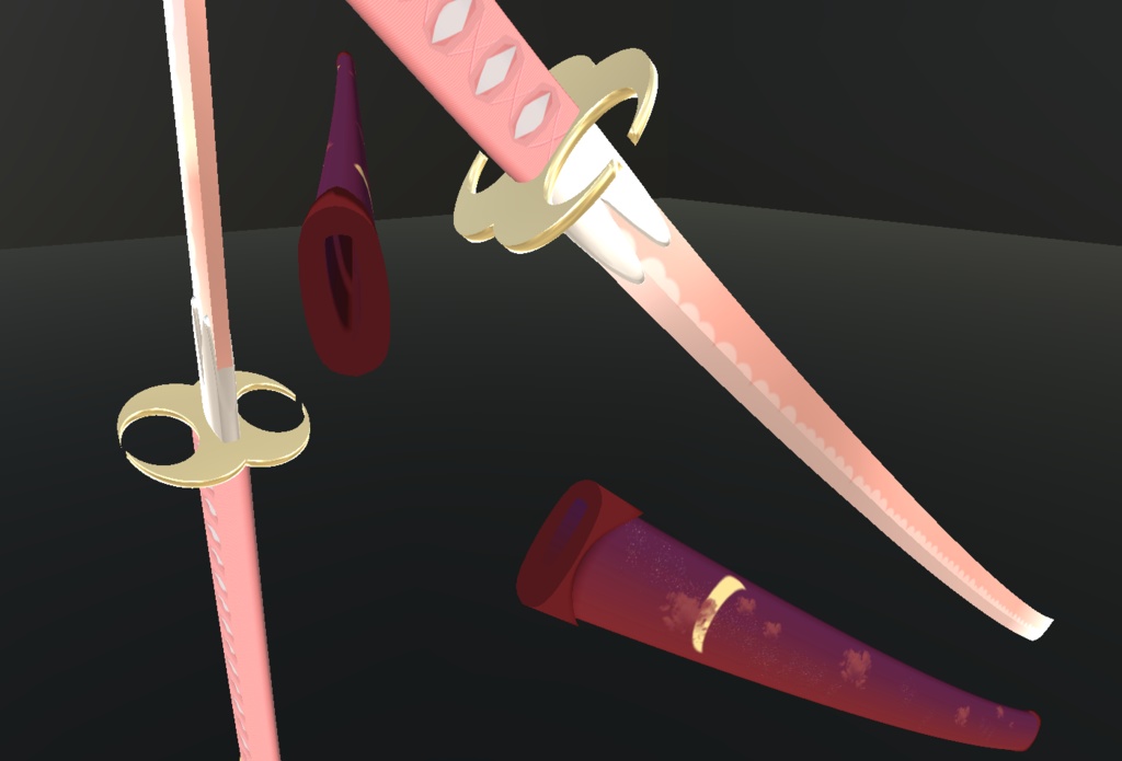 【MA対応】「紅卯月(べにうずき)」次〇斬パーティクル付き