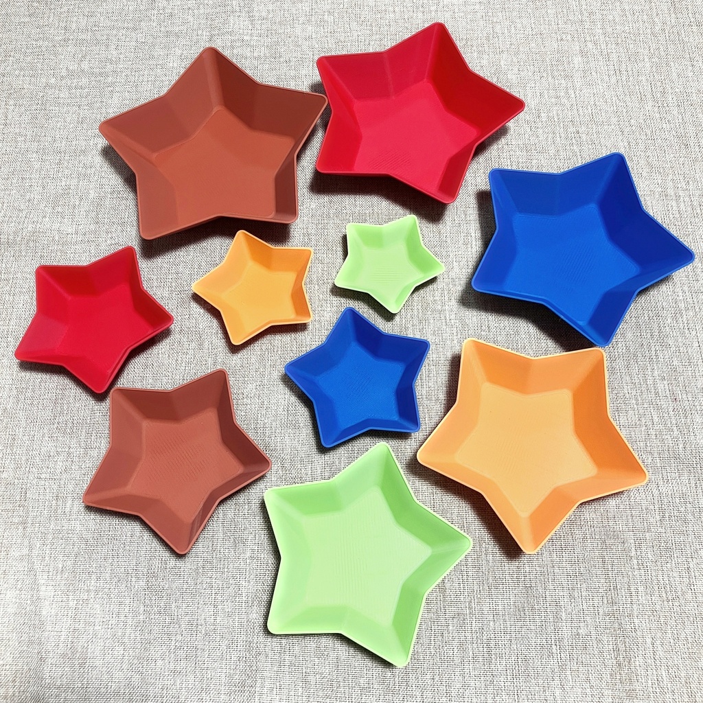 5芒星 スタッキング トークントレイ 小物入れ ゲームトレイ ネスト収納 ボードゲーム