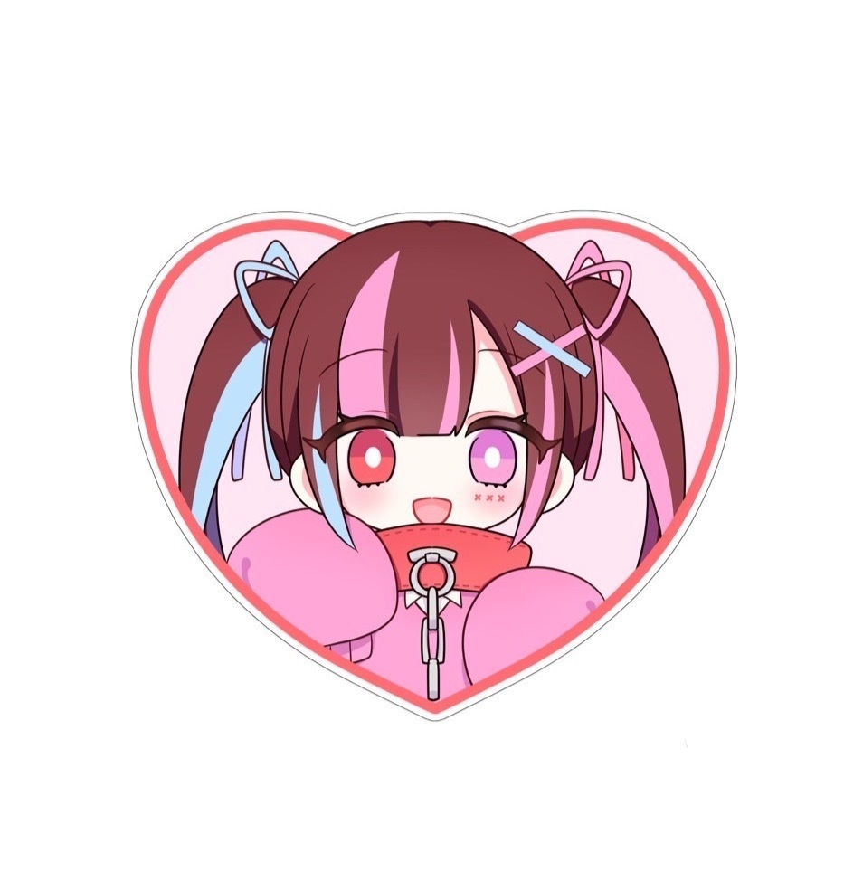 ピンクハートOCステッカー