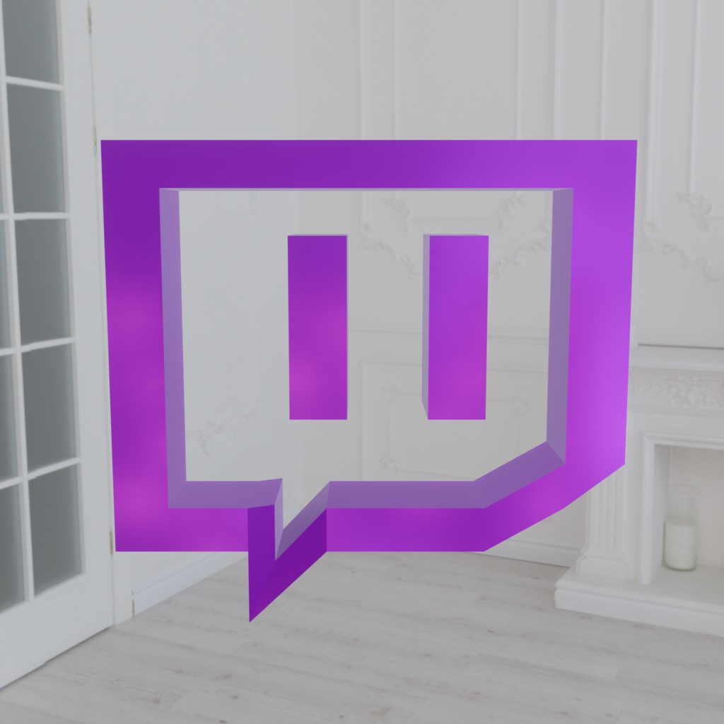 Twitch Logo FBX/Blender