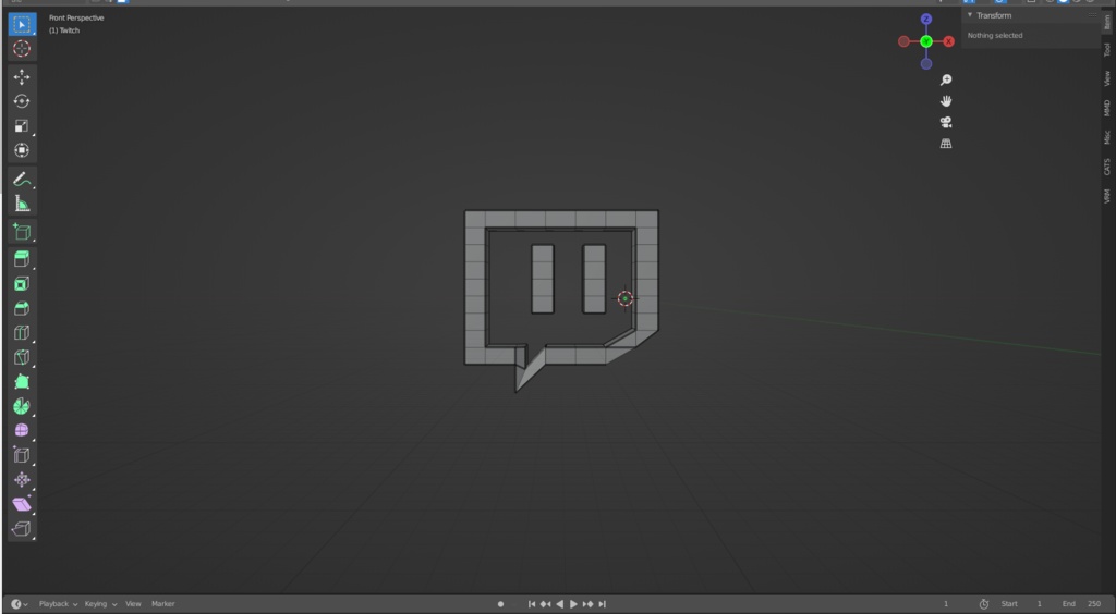 Twitch Logo FBX/Blender
