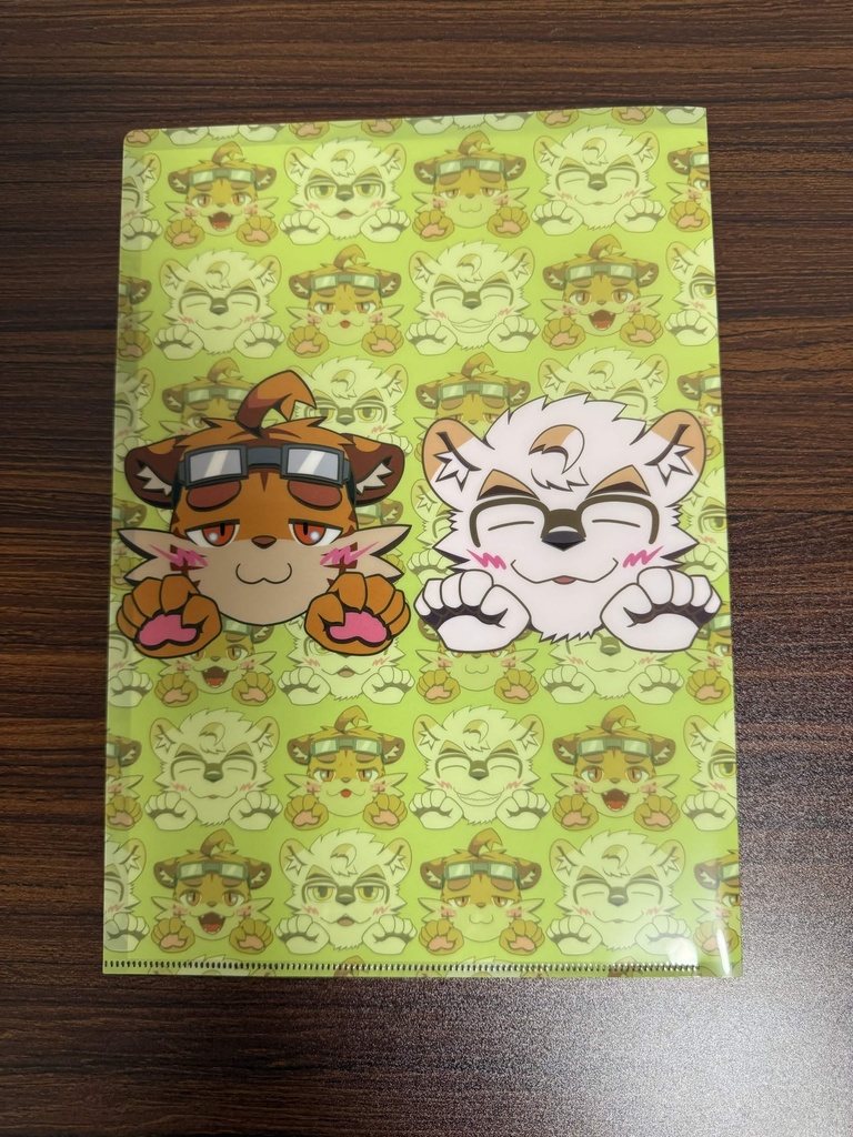 【蒼逆さふゆ＆虎来楽がるふ】ガオガオアイコンクリアファイル