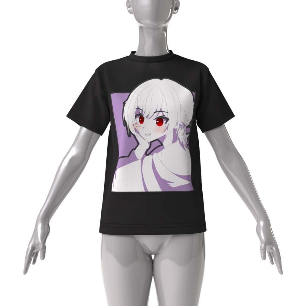 クソデカイラストTシャツ_黒