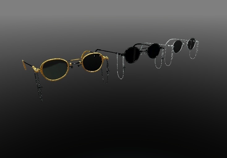 色んなシェイプキーでどんなアバターでもつけやすいサングラスと丸メガネ!