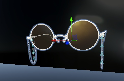 色んなシェイプキーでどんなアバターでもつけやすい丸メガネ!
