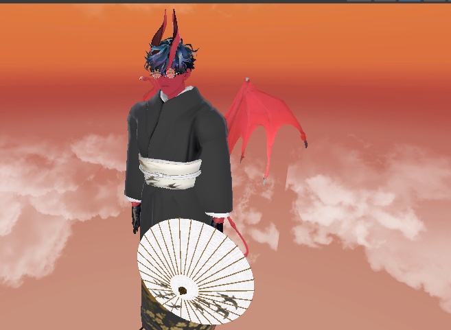 着物と和傘と眼鏡セット!