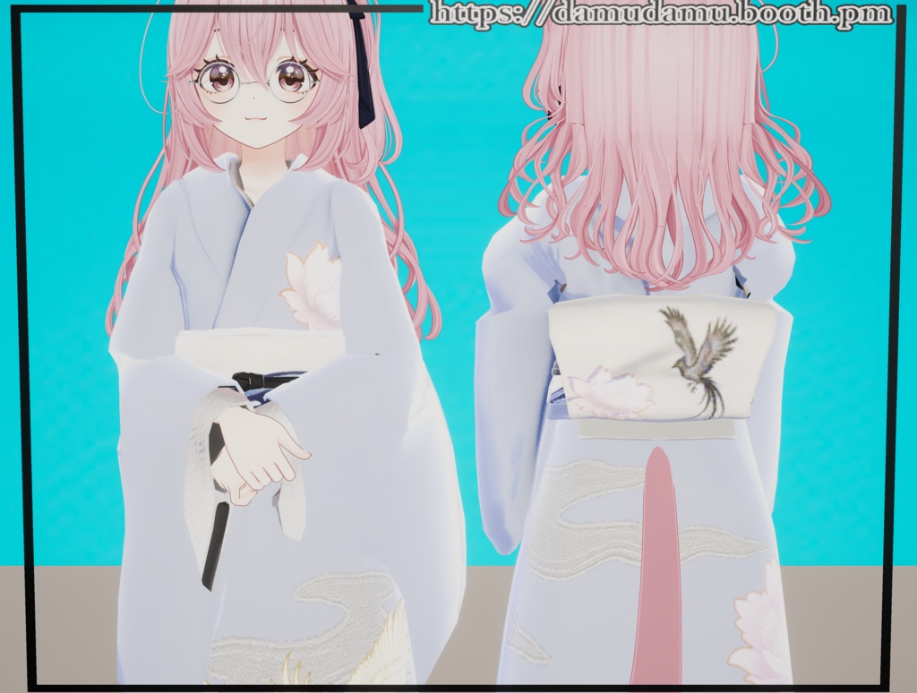 着物と和傘と眼鏡セット!