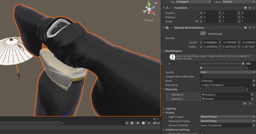着物と和傘と眼鏡セット!