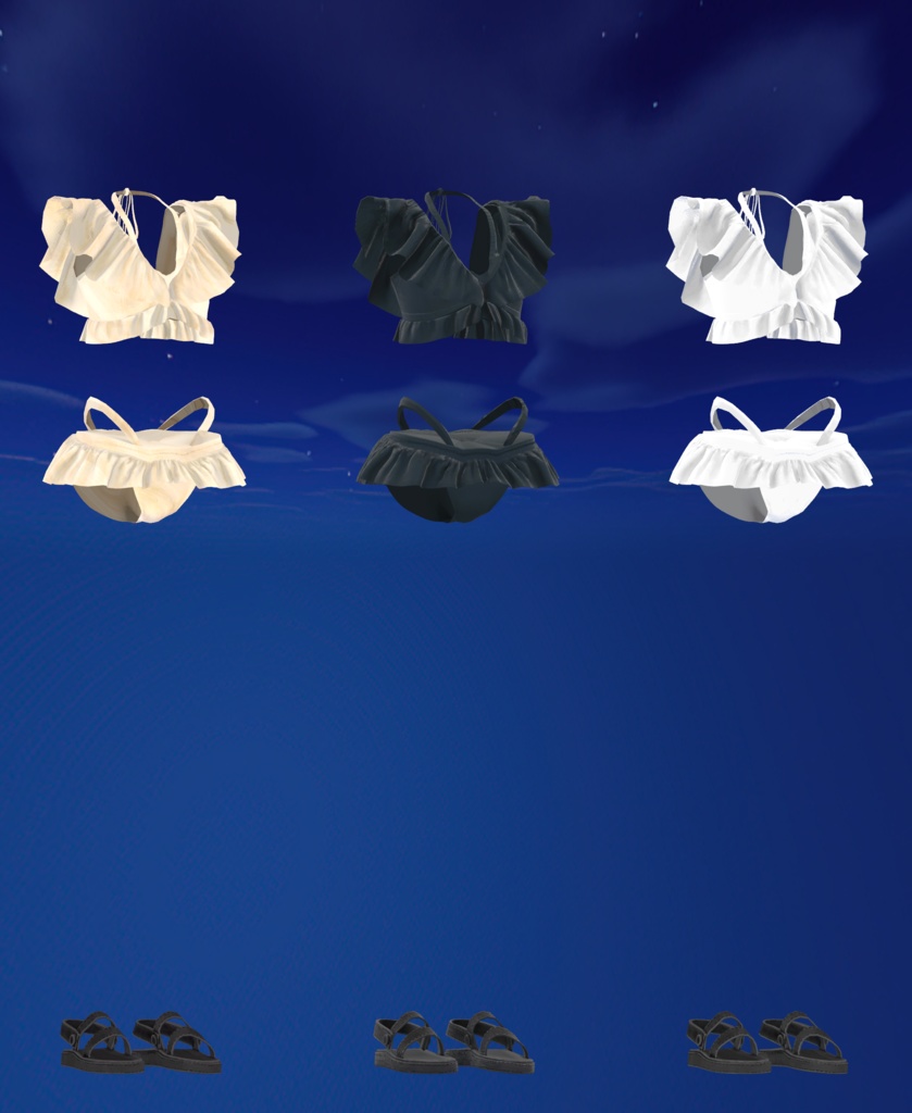 MONA MARE(Ruffle bikini)