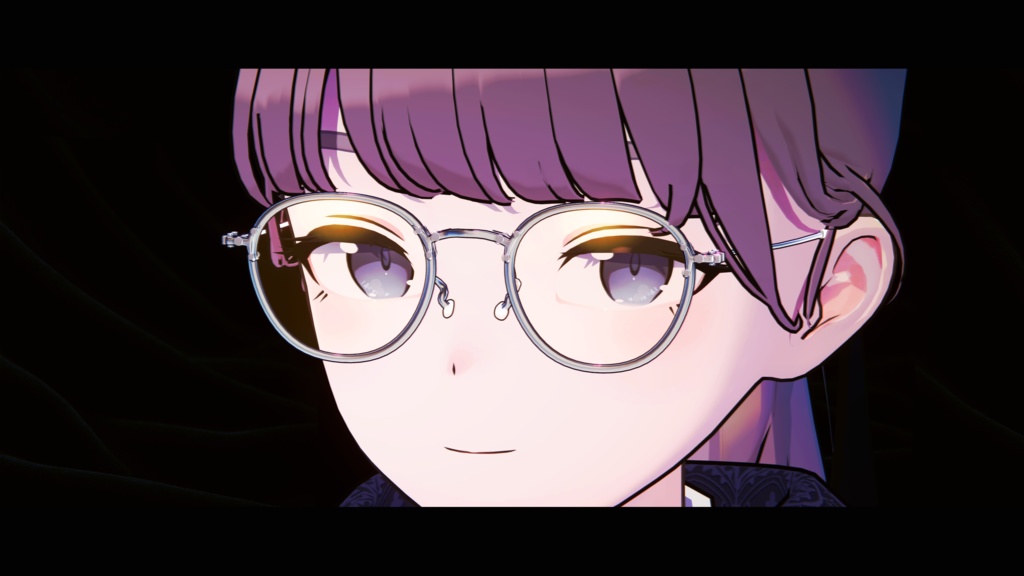 色んなシェイプキーでどんなアバターでもつけやすいシンプルメガネ!