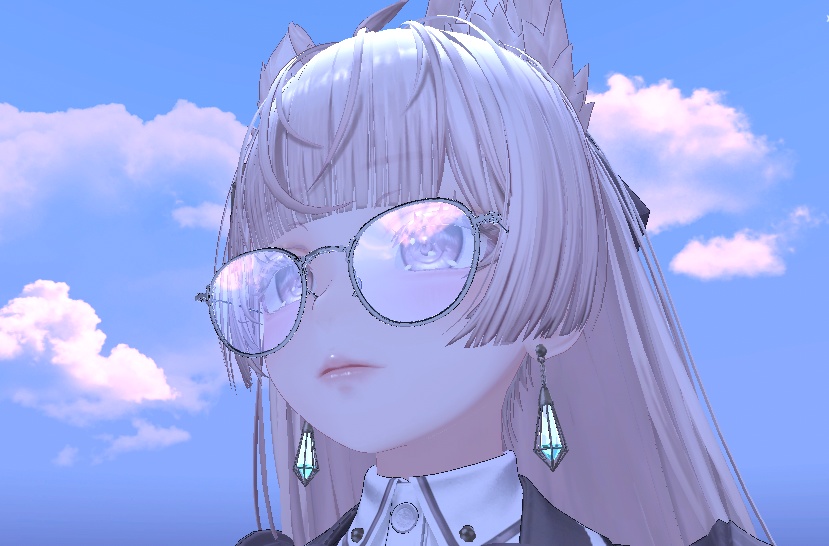 色んなシェイプキーでどんなアバターでもつけやすいシンプルメガネ!