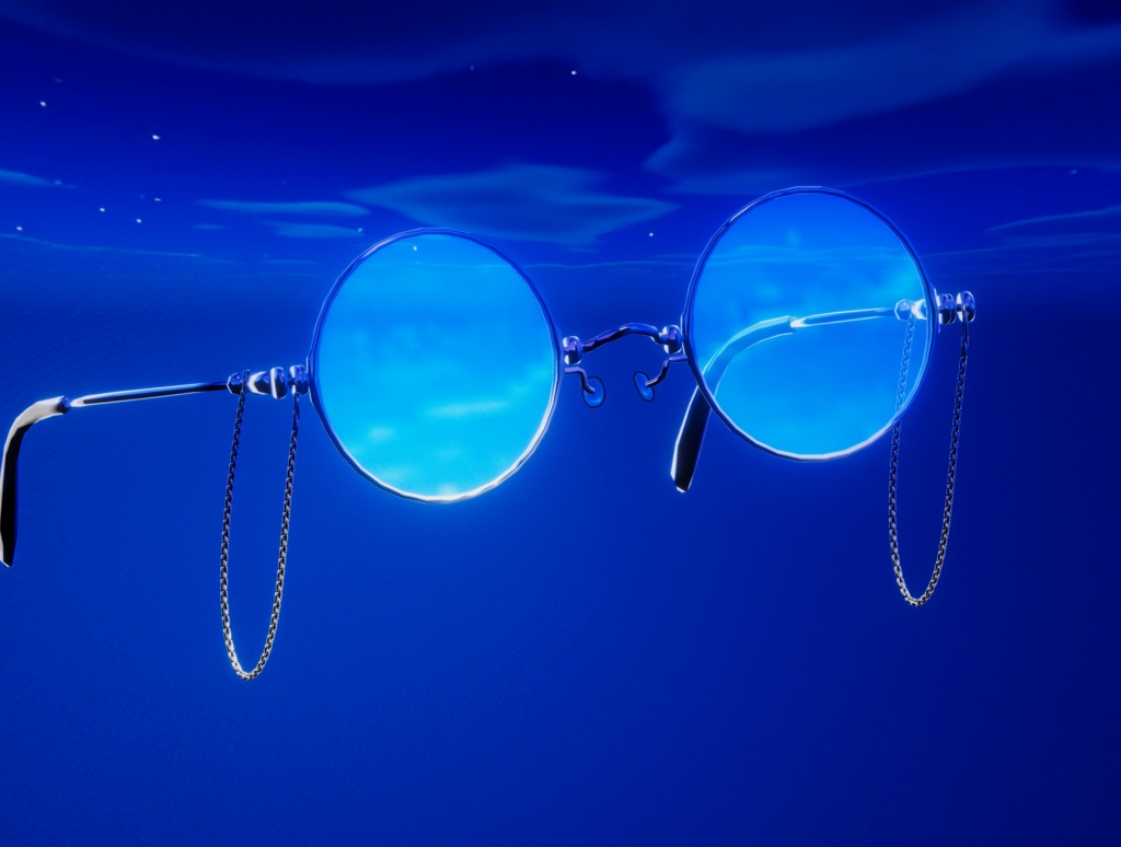 色んなシェイプキーでどんなアバターでもつけやすい丸メガネ