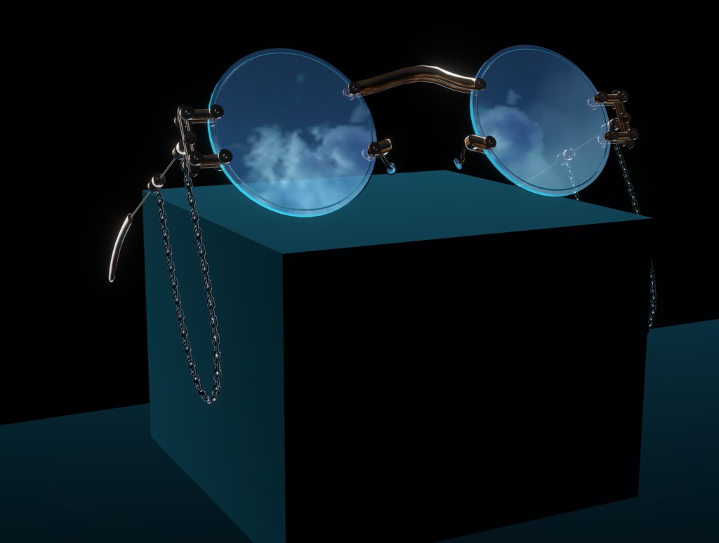 100個のシェイプキーで色々カスタムできるカスタム眼鏡!300offセール中!