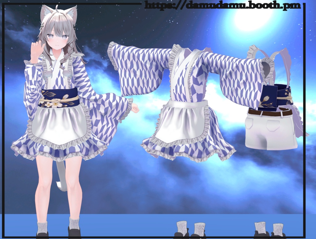 和風メイド服！