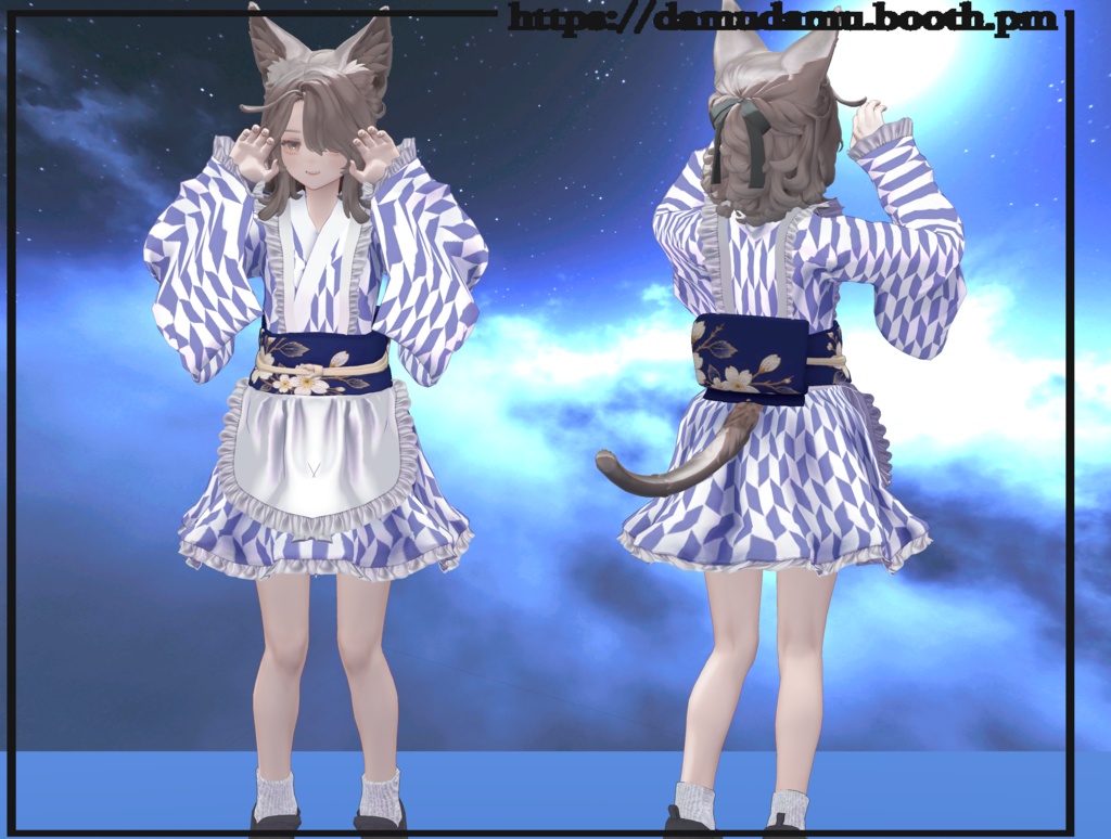 和風メイド服！