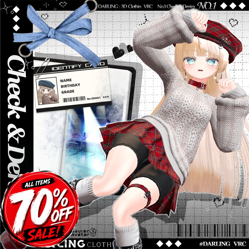 🚨 【 70% SALE 】🚨✨ Check&Denim✨[13 Avatars]