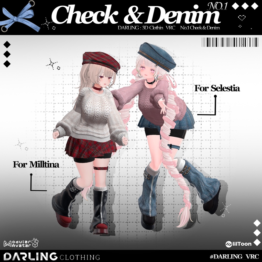 ✨ Check&Denim✨[13 Avatars]+Kisha, Rurune Updat 缩略图 13