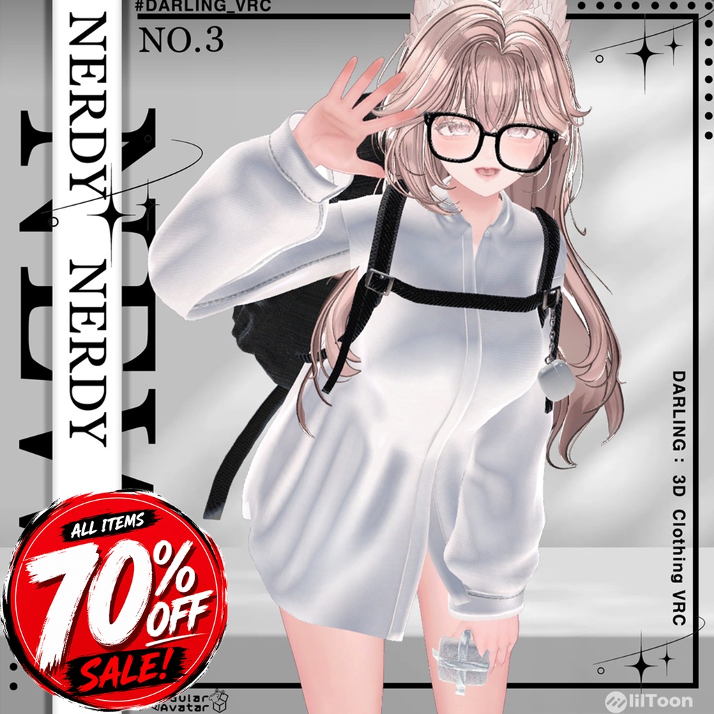 🚨 【 70% SALE 】🚨✨NERDY✨[20 Avatars] 