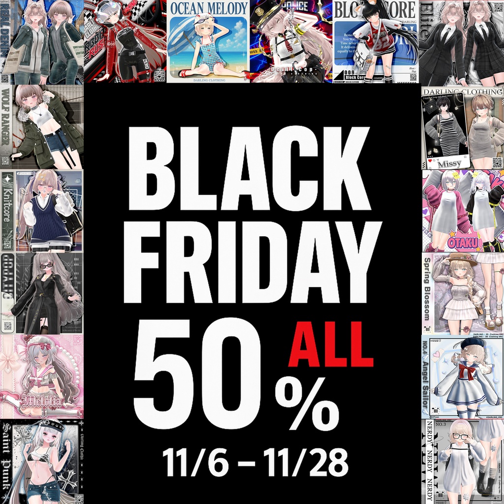 ALL🔥50% BIG SALE🔥【Black Friday】 11月6日～11月28日