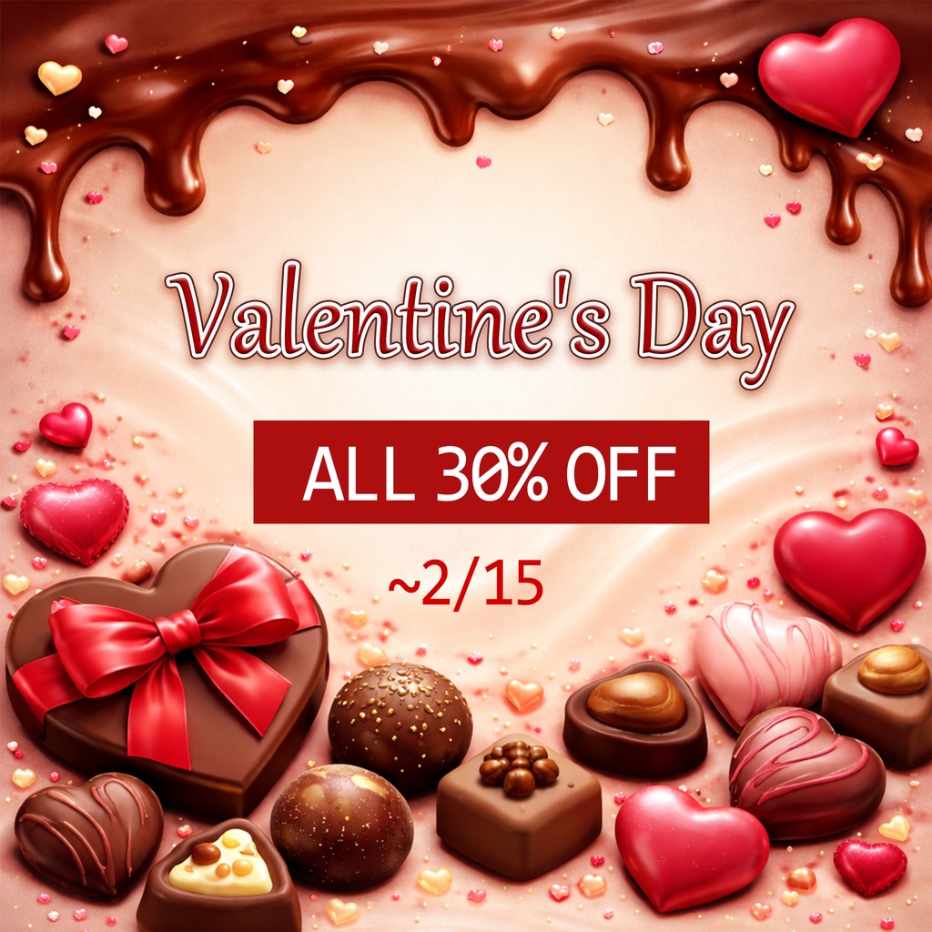 ⏰ALL 30% SALE⏰【 Valentine's Day 】