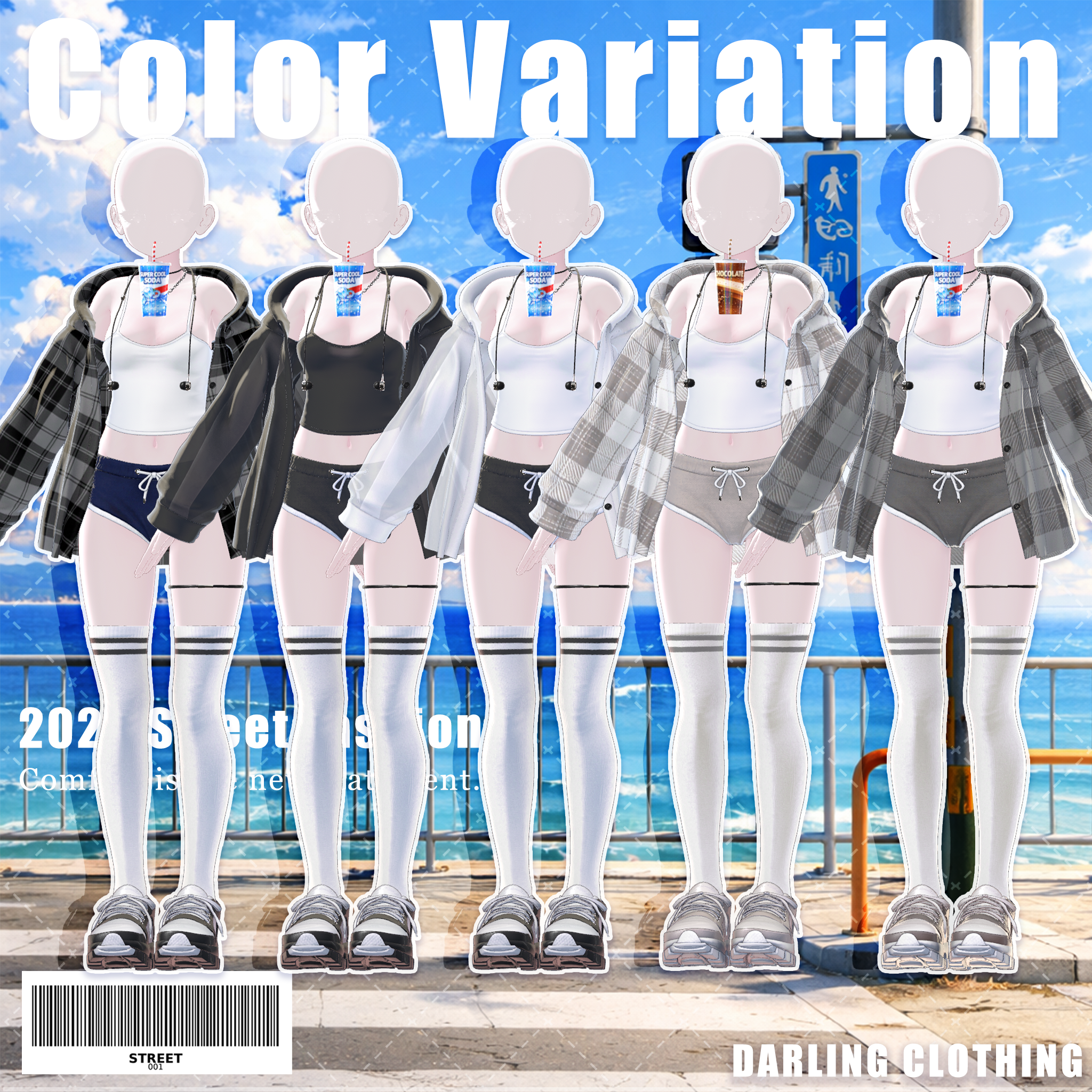 🌸【Street Mood】🌸 [22Avatars] Mayo [Update] - DARLING CLOTHING - BOOTH