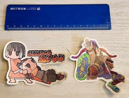 SEKIRO 葦名強火担弦一郎くん& SEKIROから逃げるなステッカーセット