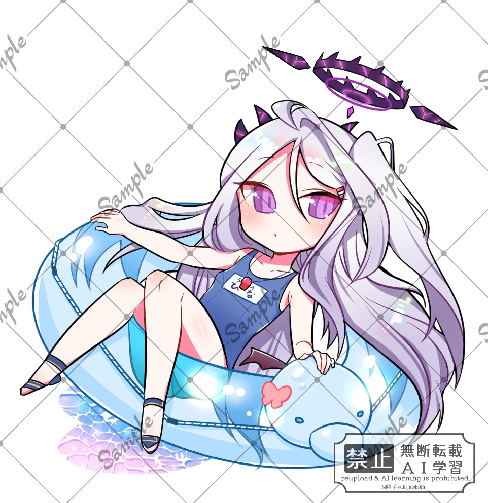 水着ヒナぷかぷかアクリルキーホルダー