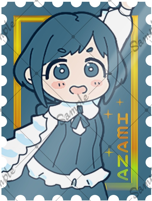 都市解メンバー 切手型ステッカー4種