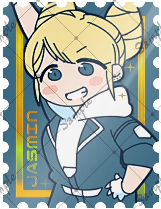 都市解メンバー 切手型ステッカー4種