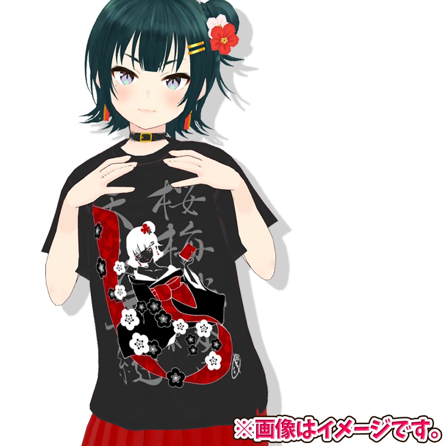 常磐カナメデザインTシャツ 『文学少女カナメ』