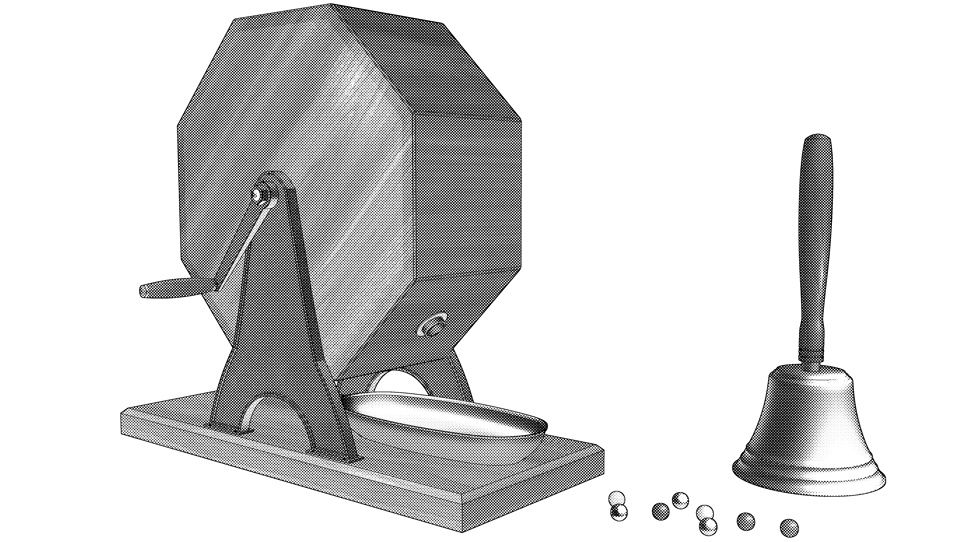 3D素材 福引セット