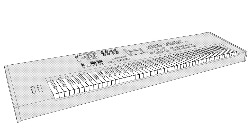3D素材 シンセサイザーセット