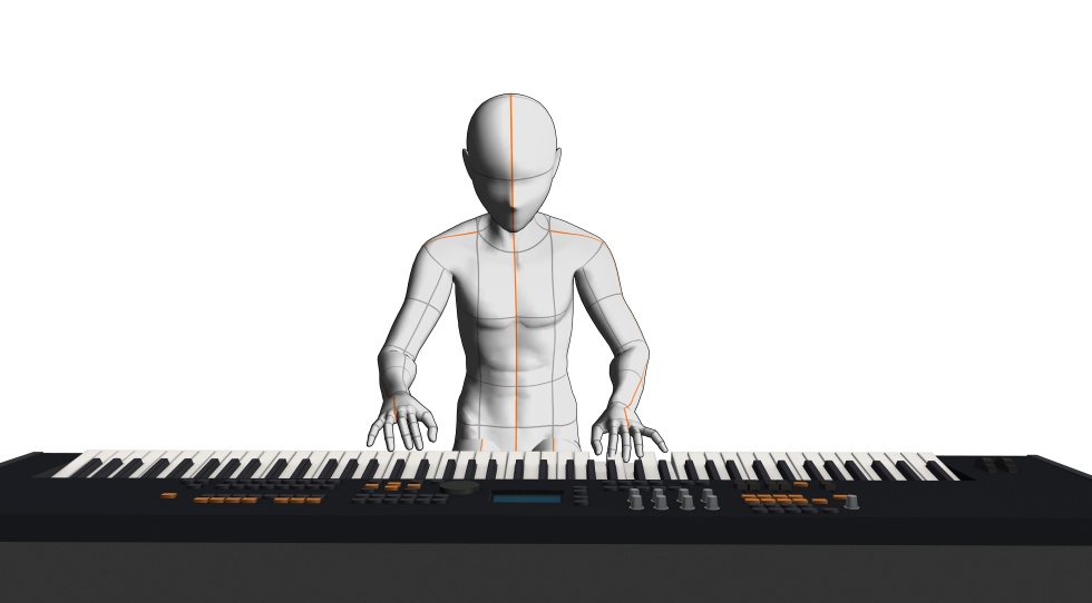 3D素材 シンセサイザーセット