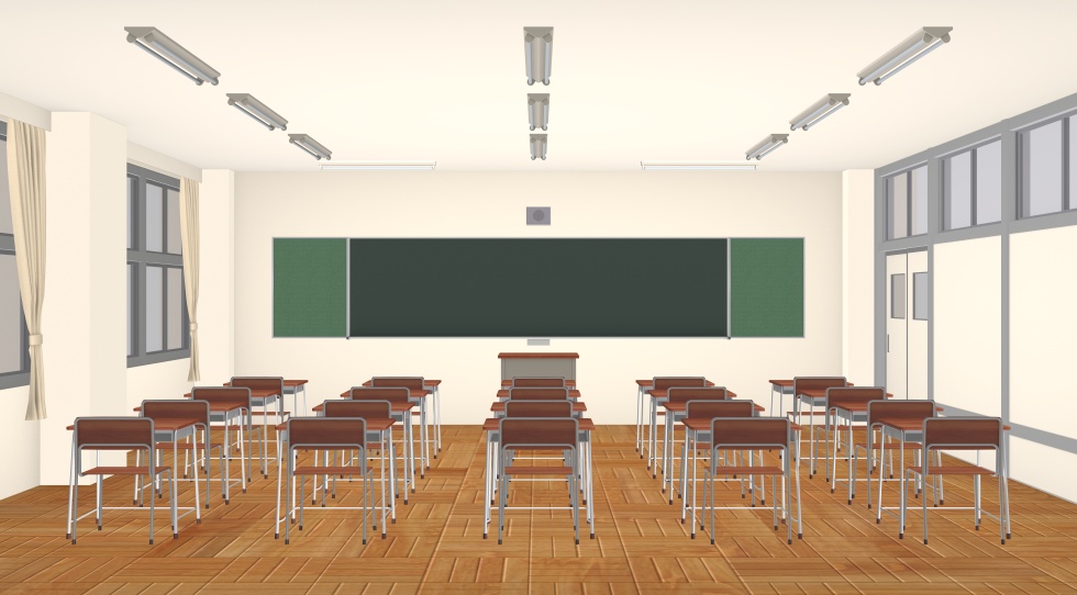 3D素材 学校の教室セット