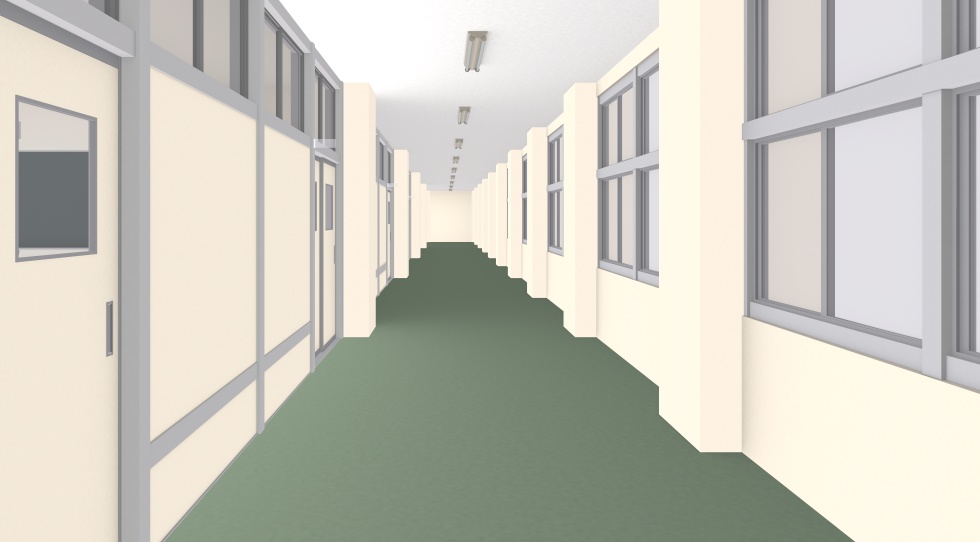 3D素材 学校の教室セット