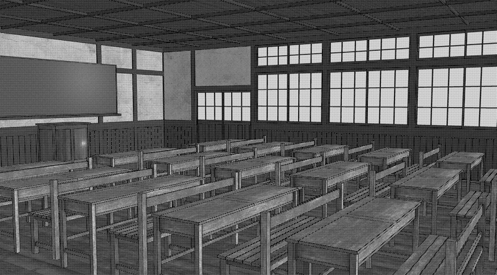 3D素材 木造の教室セット