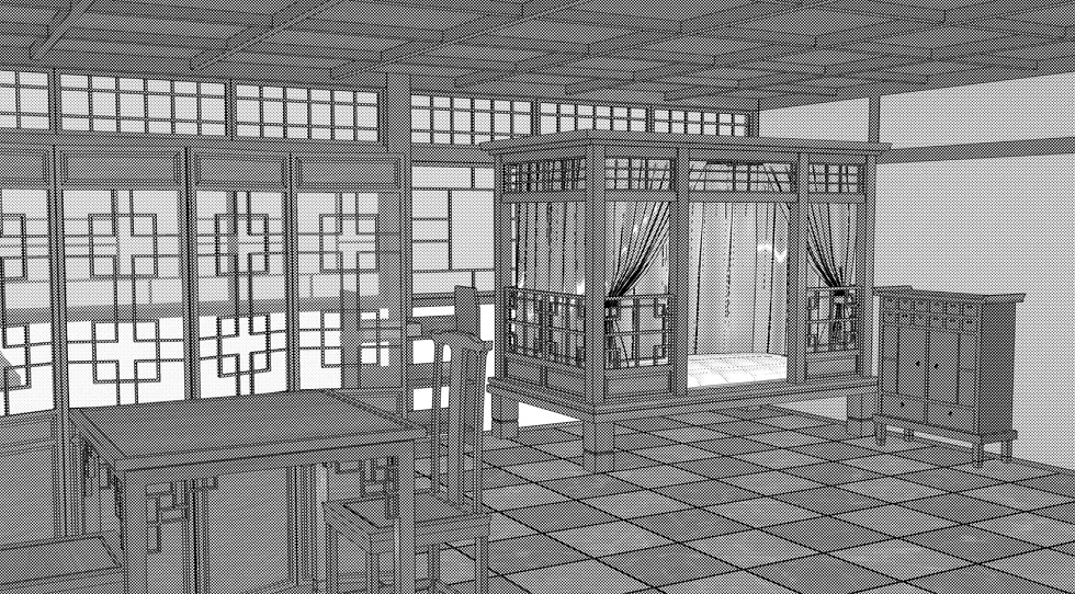 3D素材 中国古民家風の部屋セット
