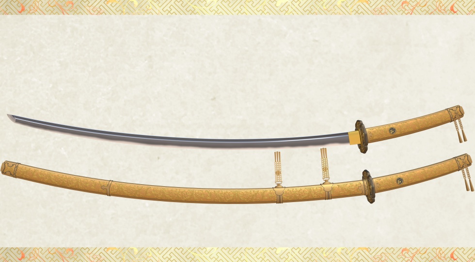 髭切+膝丸セット【名刀3D素材シリーズ】