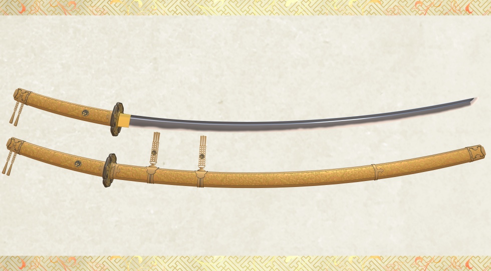 髭切+膝丸セット【名刀3D素材シリーズ】