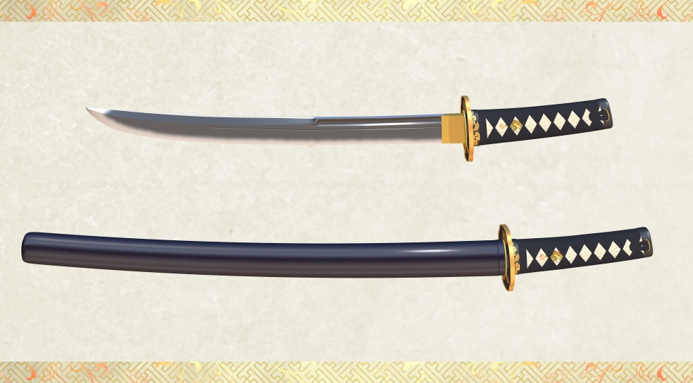 骨喰藤四郎+鯰尾藤四郎セット【名刀3D素材シリーズ】