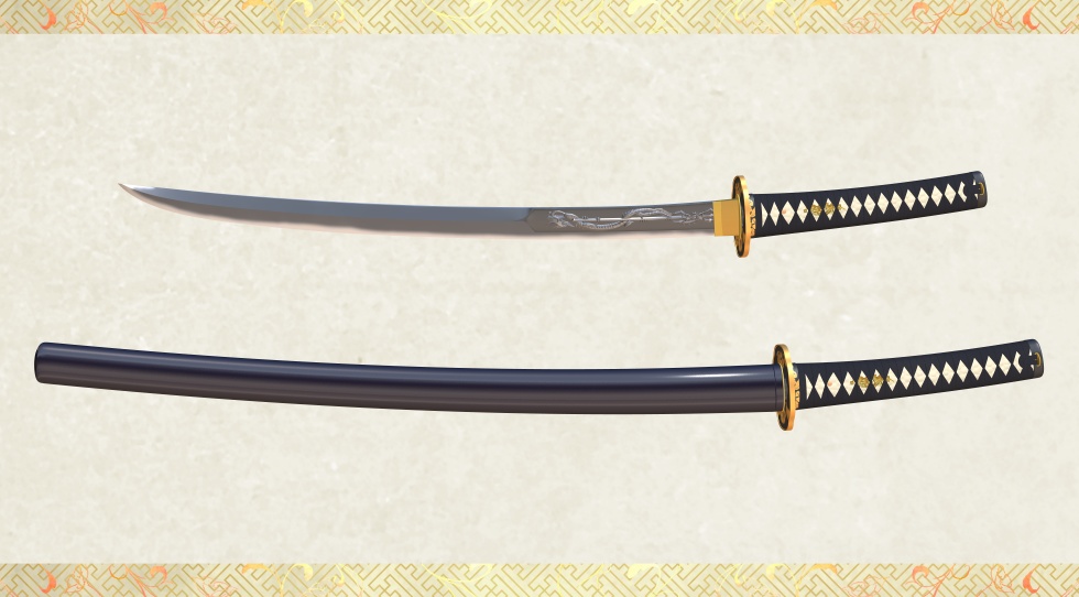 骨喰藤四郎+鯰尾藤四郎セット【名刀3D素材シリーズ】