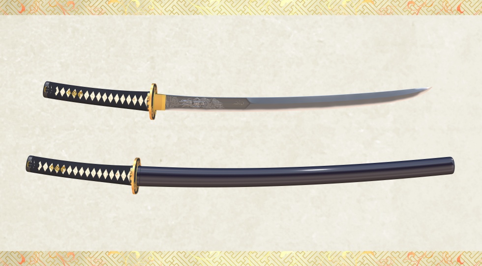 骨喰藤四郎+鯰尾藤四郎セット【名刀3D素材シリーズ】